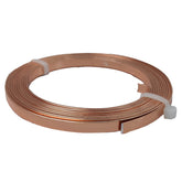 Aluminium Wires 5x1 MM (1 Roll x 2 Meters) Bendable Bezel Strip Light Copper Color For Wrapped Jewellery Making DIY Crafts Arts